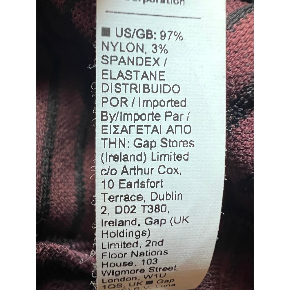 ATHLETA FLURRY ENDEAVOR TURTLENECK BURGUNDY BLACK RIBBED KNIT TOP WMNS LARGE - Picture 10 of 12